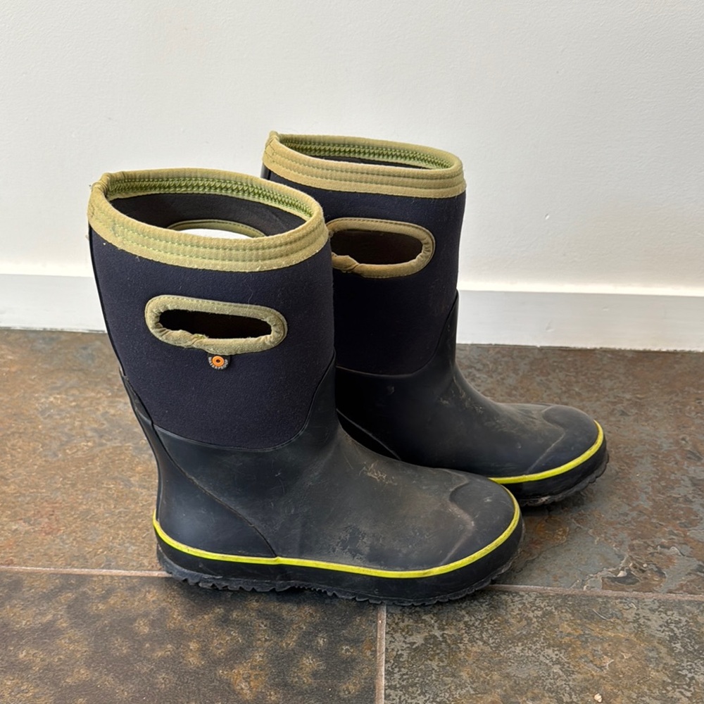 Kids bogs winter -22/-30 degree Waterproof Black and Green Boots